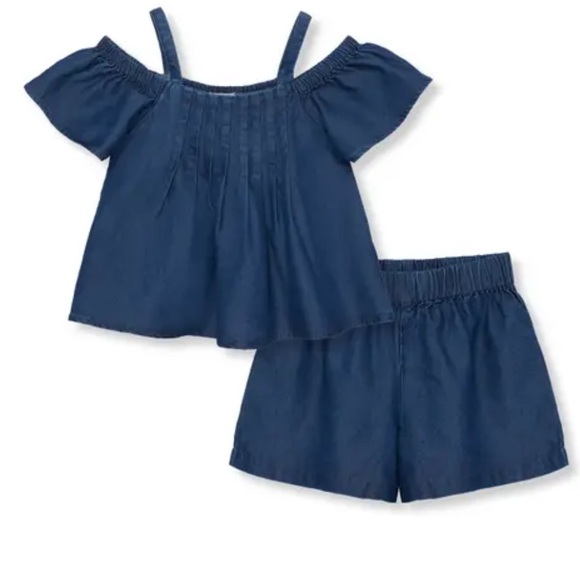 Habitual Kids Girls Denim Two Pc Set Size 3 NWT - Picture 1 of 9